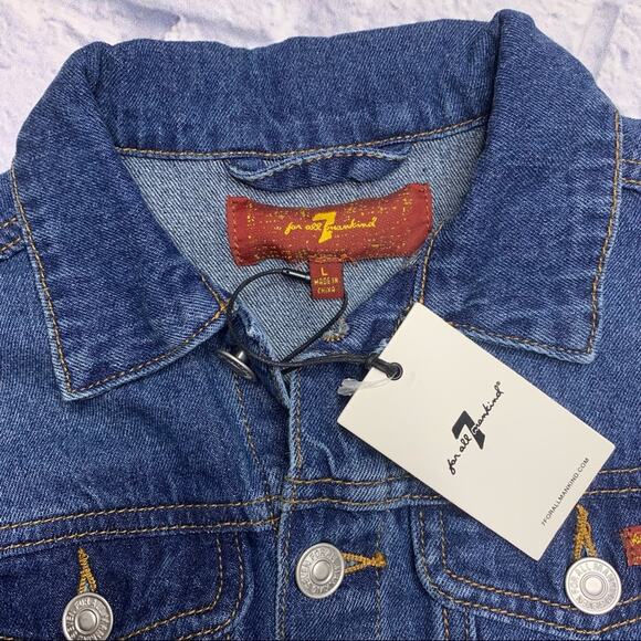 7 for All Mankind Jean Jacket - Picture 7 of 7